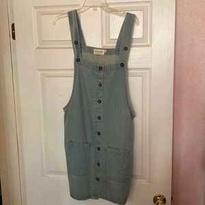 Ellison Blue Denim Jumper Dress - Size Large. Brand New, Never Worn. 100% Cotton